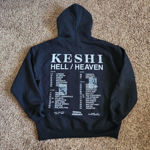 Keshi Hell Heaven World Tour Concert Pullover Hoodie Band Tee Indie Music Merch - Picture 6 of 8